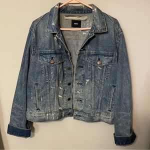 Urban Outfitters BDG Jean jacket with distressed detailing.